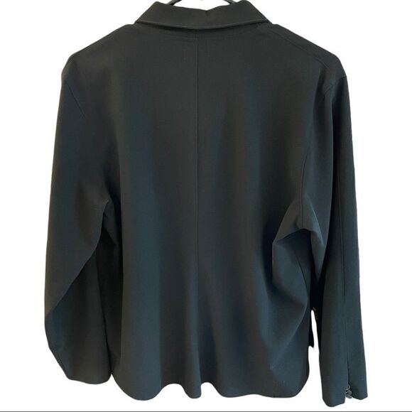 Sympli Collared Zip Front Black Jacket - Picture 2 of 6